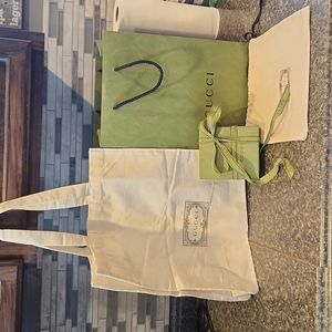 GUCCI Equilibrium Gift Box, Dust Bag, Ribbon, Gift Bag & Cotton Tote